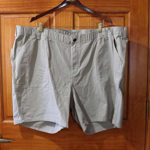 Carhartt Rugged Flex Canvass Work Short Womens Gray Khaki Hiking Walking Shorts - Picture 3 of 15